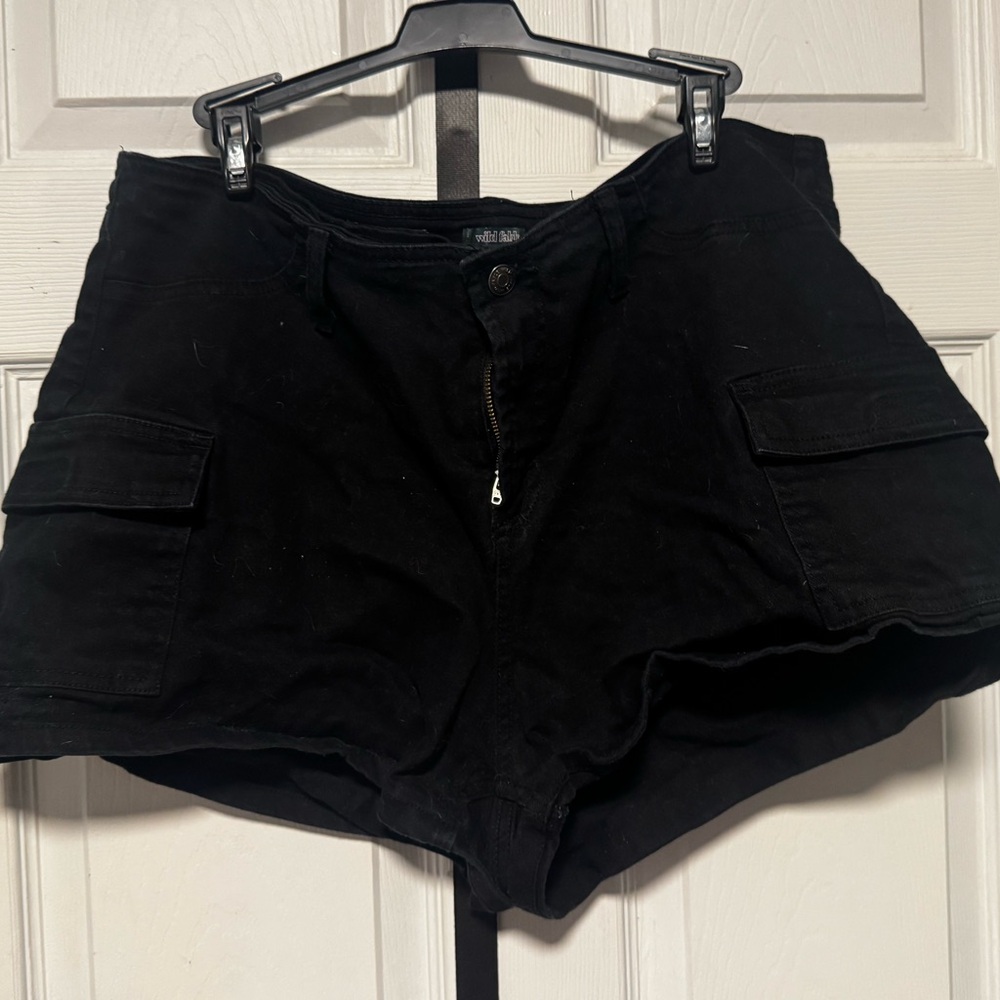 Wild Fable Black Women's Cargo Shorts